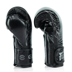 Fairtex X Glory BGVG3 Velcro Boxing Gloves - Black-Gold