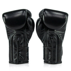 Fairtex X Glory BGVG3 Velcro Boxing Gloves - Black-Gold