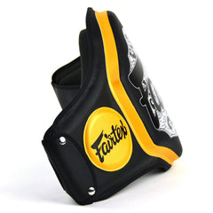 Fairtex BPV3 Microfiber Belly Pad - Black-Black-Gold
