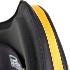 Fairtex BPV3 Microfiber Belly Pad - Black-Black-Gold