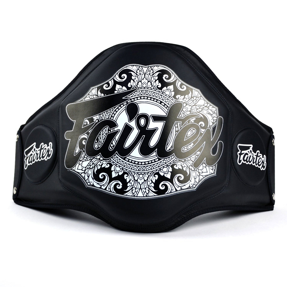 Fairtex BPV3 Microfiber Belly Pad - Black-Black