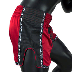 Fairtex BS1703 Slim Fit Muaythai Shorts - Red-Black