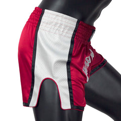 Fairtex BS1704 Slim Fit Muaythai Shorts - Red-White