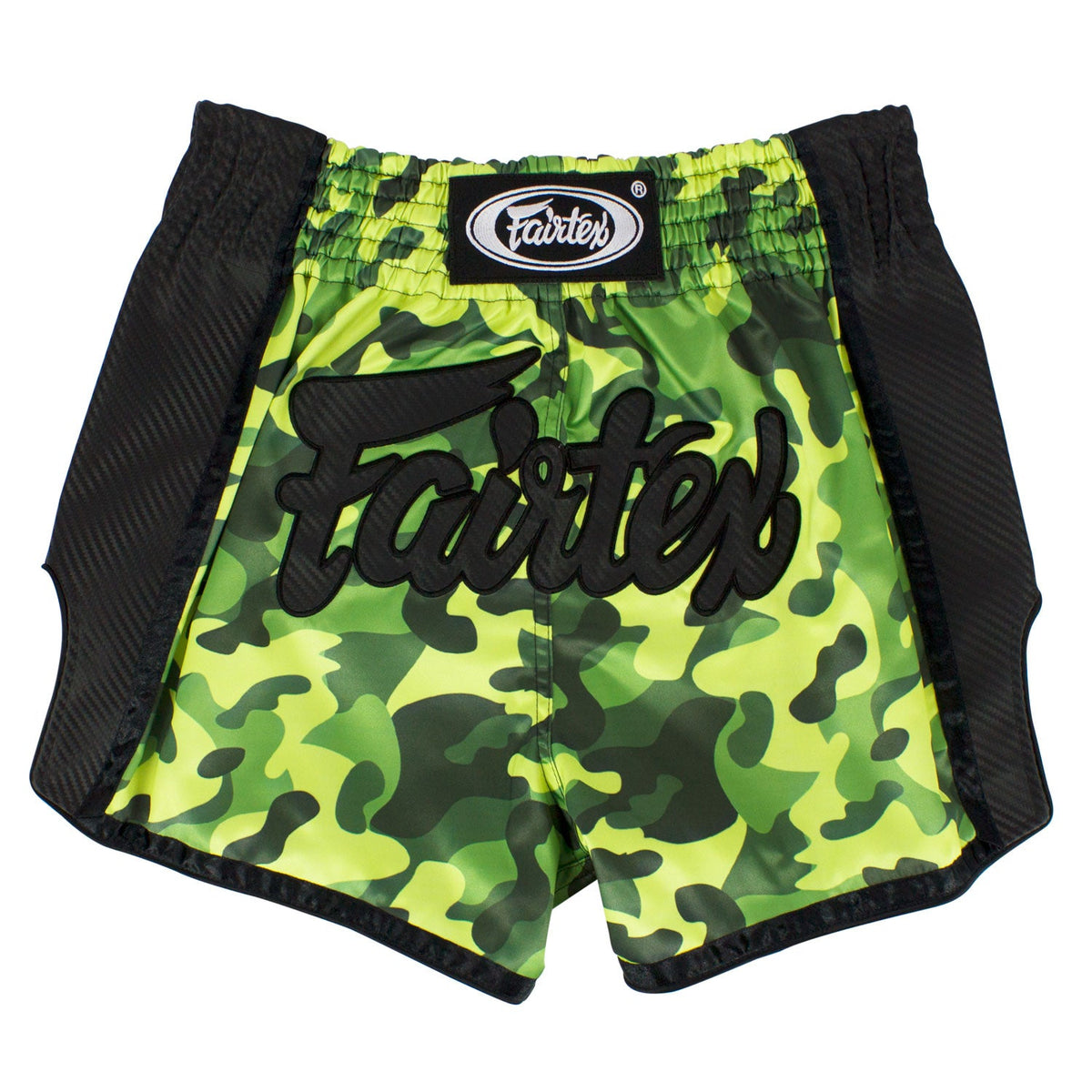 Fairtex BS1710 Slim Fit Muaythai Shorts - Green Camo