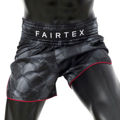 Fairtex BS1901 Muaythai Shorts - Black Stealth