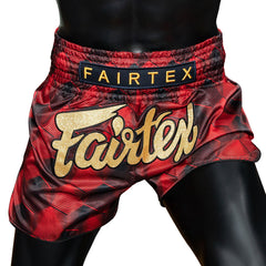 Fairtex BS1919 Muaythai Shorts - Red Stealth