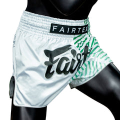Fairtex BS1923 Muaythai Shorts - White Racer
