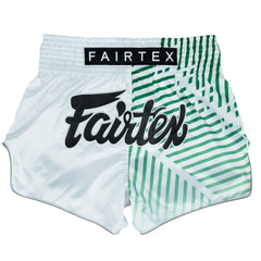 Fairtex BS1923 Muaythai Shorts - White Racer