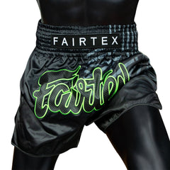 Fairtex BS1924 Muaythai Shorts - Black Racer