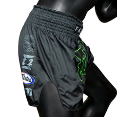 Fairtex BS1924 Muaythai Shorts - Black Racer