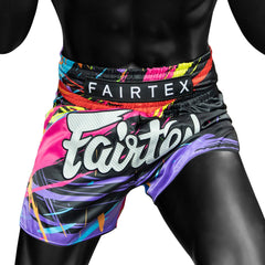 Fairtex BS1934 Muaythai Shorts - World Music Black