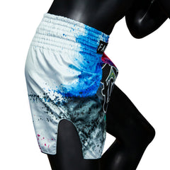 Fairtex BS1937 Muaythai Shorts - Acid Jazz White