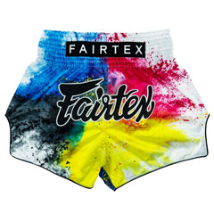 Fairtex BS1937 Muaythai Shorts - Acid Jazz White