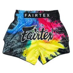 Fairtex BS1938 Muaythai Shorts - Acid Jazz Black