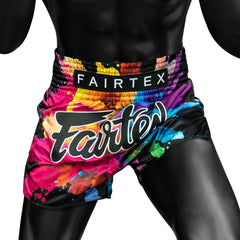 Fairtex BS1940 Muaythai Shorts - Funky Soul Black