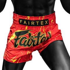 Fairtex BS1946 Muaythai Shorts - Red Inferno