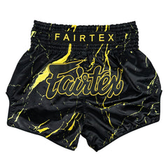 Fairtex BS1947 Muaythai Shorts - Black Marble