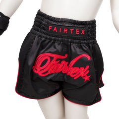 Fairtex BSK2104 Kids Muaythai Shorts - Midnight Red