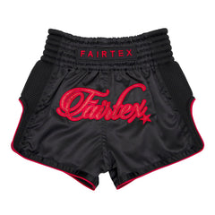 Fairtex BSK2104 Kids Muaythai Shorts - Midnight Red