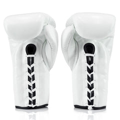 Fairtex BGL3 Lace-up Sparring Gloves - White