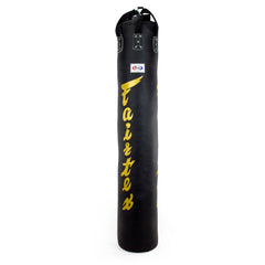 Fairtex HB6 6ft Muaythai Banana Bag - Black-Gold (UN-FILLED)