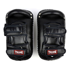 Twins Special KPL12 Deluxe Curved Leather Kick Pads - Black