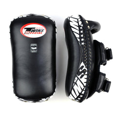 Twins Special KPL12 Deluxe Curved Leather Kick Pads - Black