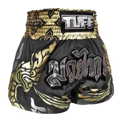 TUFF Muay Thai Shorts - MS631 - Thai King Of Naga Black