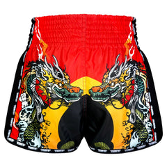 TUFF Muaythai Shorts Retro Style - MSC113 - Chinese Dragon and Tiger