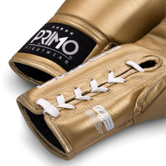 Primo Mamba Series Pro Lace-Up Boxing Gloves - Gold