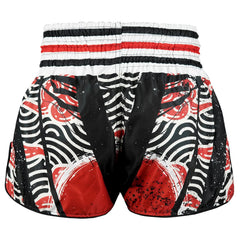 TUFF High-Cut Retro Muaythai Shorts - RMS102 - Waves of Bushido Elegance