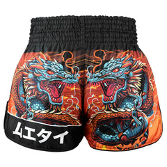 TUFF High-Cut Retro Muaythai Shorts - RMS103 - Seraphic Seiryu Samurai Saga
