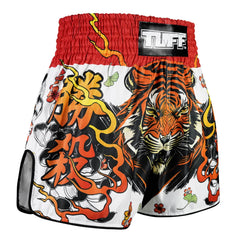 TUFF High-Cut Retro Muaythai Shorts - RMS110 - Tora Chikara Power of Tiger