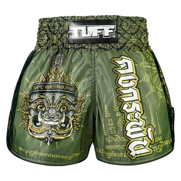 TUFF High-Cut Retro Muaythai Shorts - RMS117 - The Immortal Yaksa