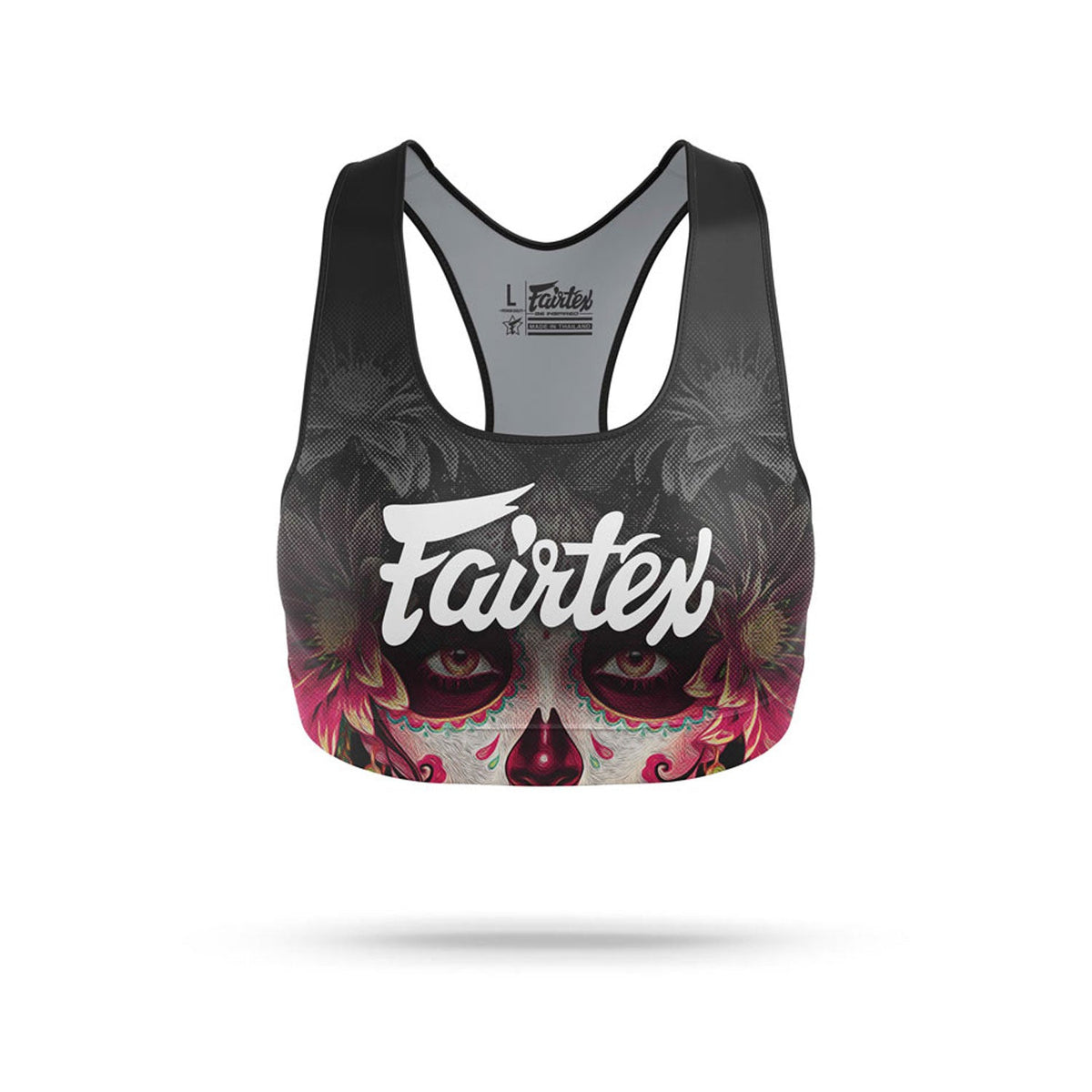 Fairtex - SB10 - Stamp Sports Bra Black-Pink