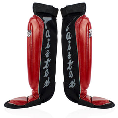 Fairtex SP6 Neoprene MMA Shin Pads - Red