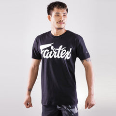 Fairtex TS7 Script Logo Cotton T-Shirt - Black