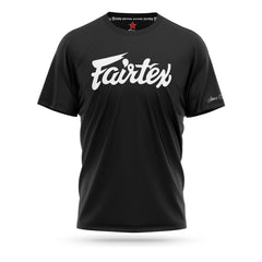Fairtex TS7 Script Logo Cotton T-Shirt - Black