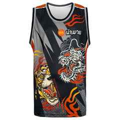 TUFF Tank Top - TT105 - Black Dragon and Tiger