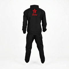 Fairtex VS3 Vinyl Sweatsuit - Black-Red